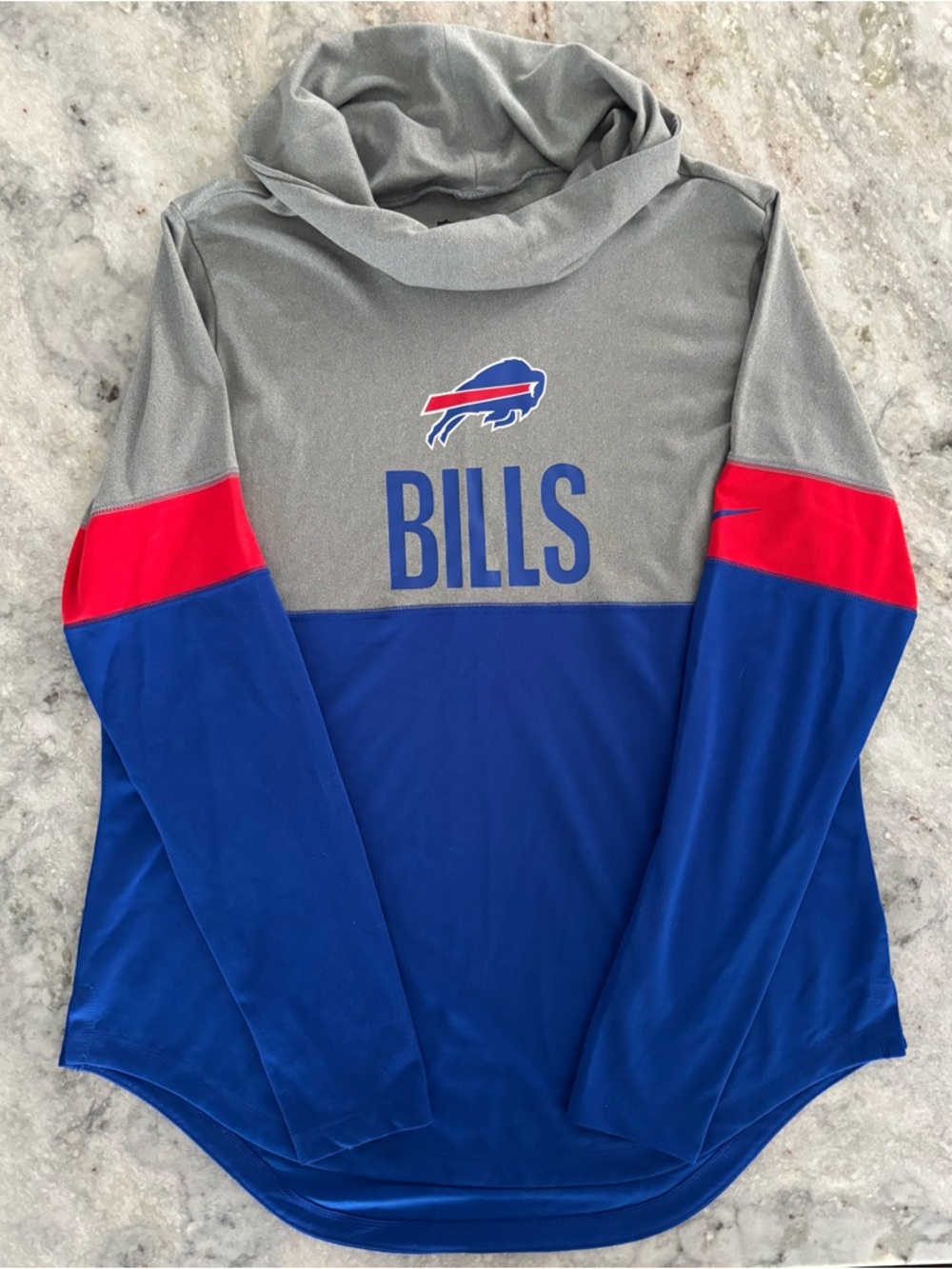 Nike Women’s Buffalo Bills Funnel Neck Long Sleeve Top